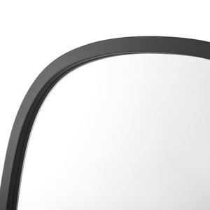 Wandspiegel Copertino 70x50 cm Schwarz, matt [en.casa]