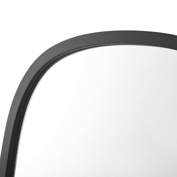 Wandspiegel Copertino 70x50 cm Schwarz, matt [en.casa]