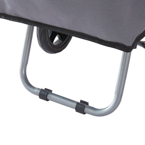 Einkaufstrolley Nørre Dunkelgrau / Schwarz [en.casa]