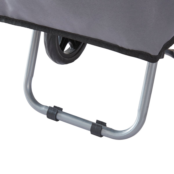 Einkaufstrolley Nørre Dunkelgrau / Schwarz [en.casa]