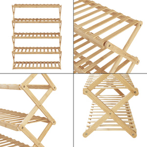 Faltbares Schuhregal Fitzbek [en.casa]