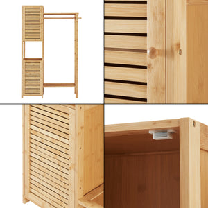 Garderobenständer Oldsum Bambus [en.casa]