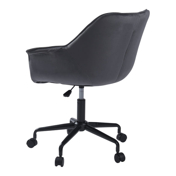 Bürostuhl Kaavi Dunkelgrau [en.casa]