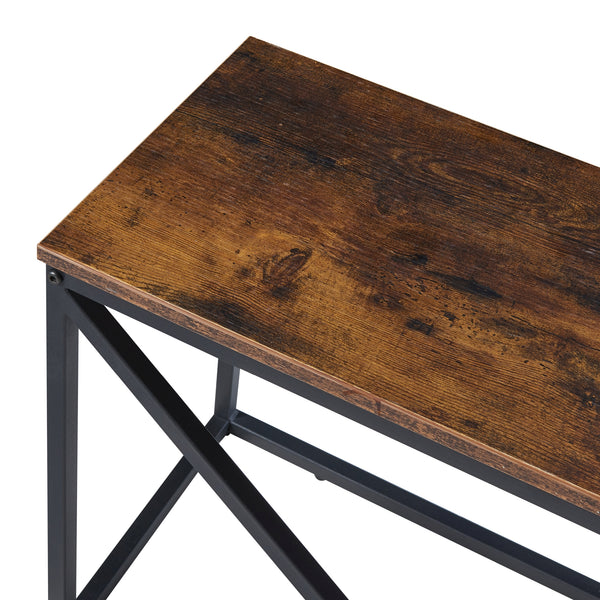 Kaminholzregal Vaasa mit Sitzfläche 100x30x50cm [en.casa]