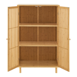 Beistellschrank Grong Bambus [en.casa]