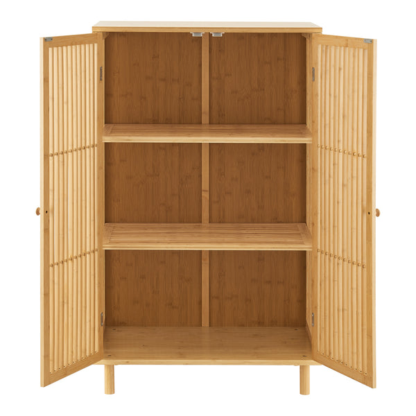 Beistellschrank Grong Bambus [en.casa]