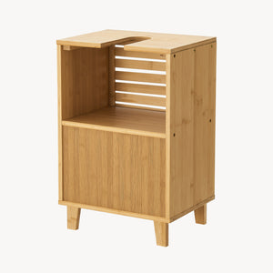 Waschbeckenunterschrank Iveland 60x40x30cm Bambus [en.casa]