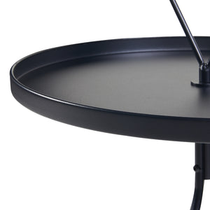 Beistelltisch Odal Metall Schwarz [en.casa]