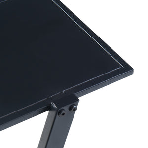 Standregal Rollag 72x40x25cm aus Metall Schwarz [en.casa]