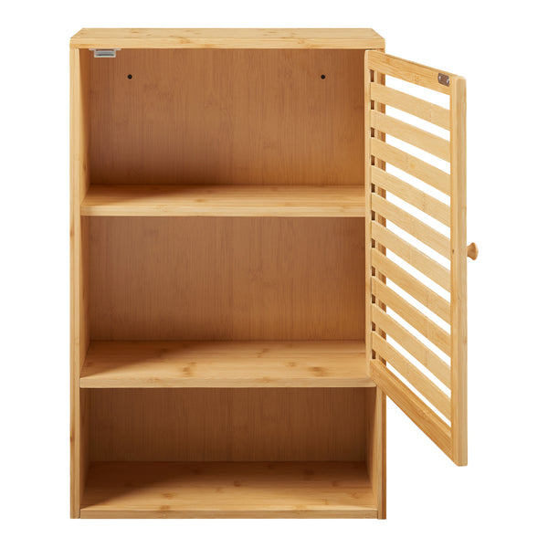 Badezimmerschrank Gjesdal 60x40x20 cm Bambus [en.casa]