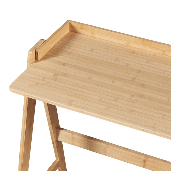 Schreibtisch Härryda Bambus 107x47x81 cm Natur [en.casa]