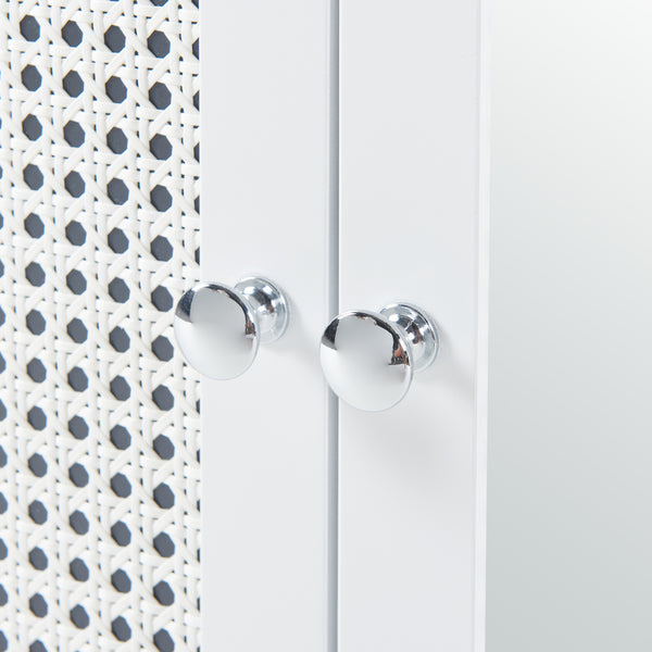 Spiegelschrank Karlsøy 50x60x15cm Weiß [en.casa]