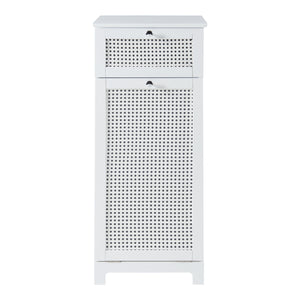 Wäscheschrank Karlsøy 90x38x40cm Weiß [en.casa]