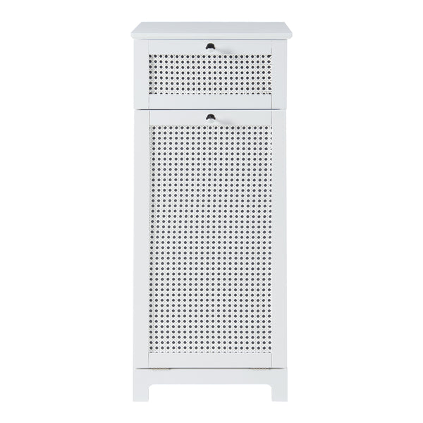 Wäscheschrank Karlsøy 90x38x40cm Weiß [en.casa]