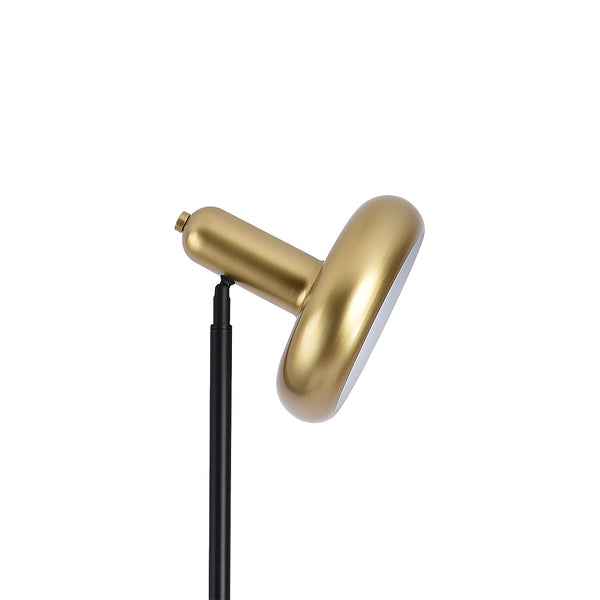 Stehleuchte Namsos Metall Schwarz/Goldfarben [lux.pro]