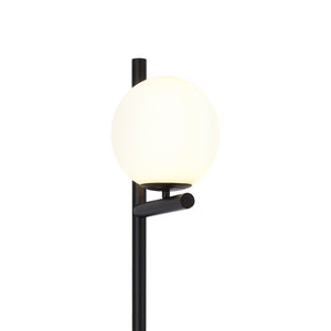 Stehlampe Aberdaron Schwarz / Weiß [lux.pro]