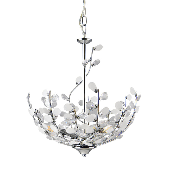 Hängeleuchte Ampthill 3xE14 Chromfarben [lux.pro]