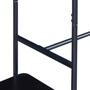 Garderobenständer Bø 150x100x34cm Schwarz [en.casa]