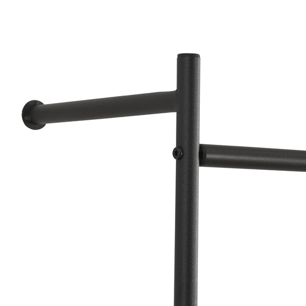 Wandgarderobe Bremanger 162x60x26cm Schwarz [en.casa]