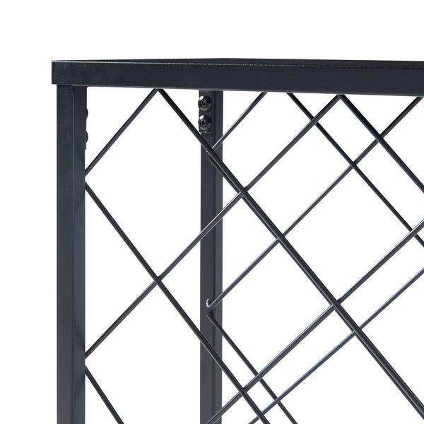 Weinregal Taivassalo für 25 Flaschen Schwarz [en.casa]