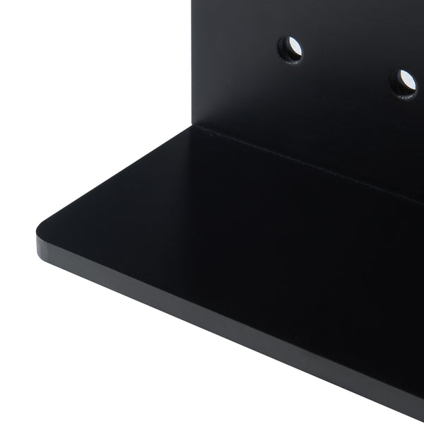 Wandregal Dønna 60x15x40cm Schwarz [en.casa]