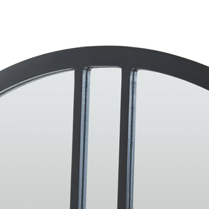 Wandspiegel Suomussalmi Ø60 cm Schwarz [en.casa]