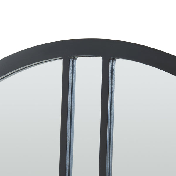 Wandspiegel Suomussalmi Ø60 cm Schwarz [en.casa]