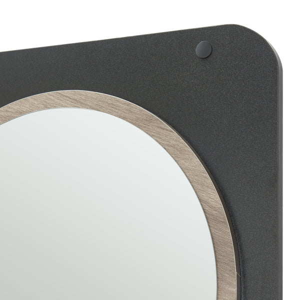 Garderobenpaneel Helsinge mit Spiegel 140x60x16 cm [en.casa]