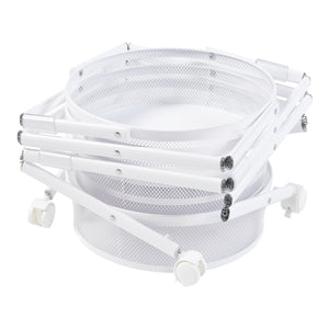 Rollwagen Sørreisa mit 4 Ebenen 123xØ37,5cm Weiß [en.casa]