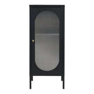 Beistellschrank Karlskrona 102x43x40 cm Schwarz, matt [en.casa]