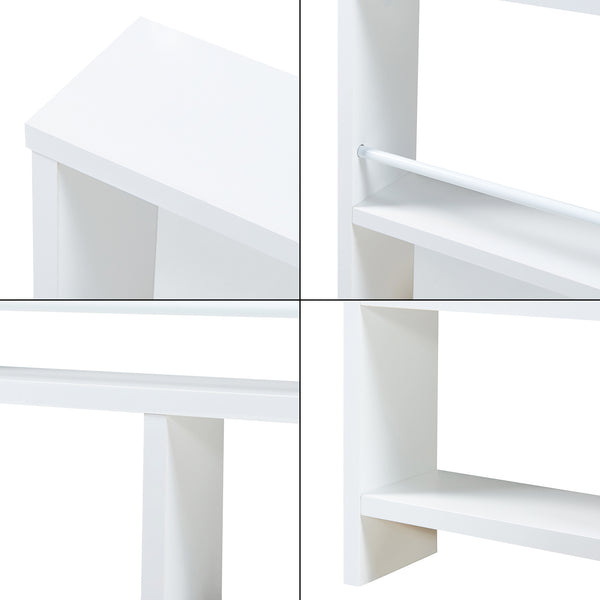 Wandregal Piteå 60x10,5x45cm Weiß [en.casa]