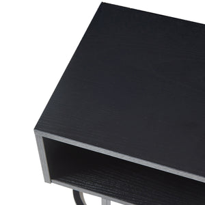 Wandregal Gauldal 57x30x32 cm Schwarz [en.casa]