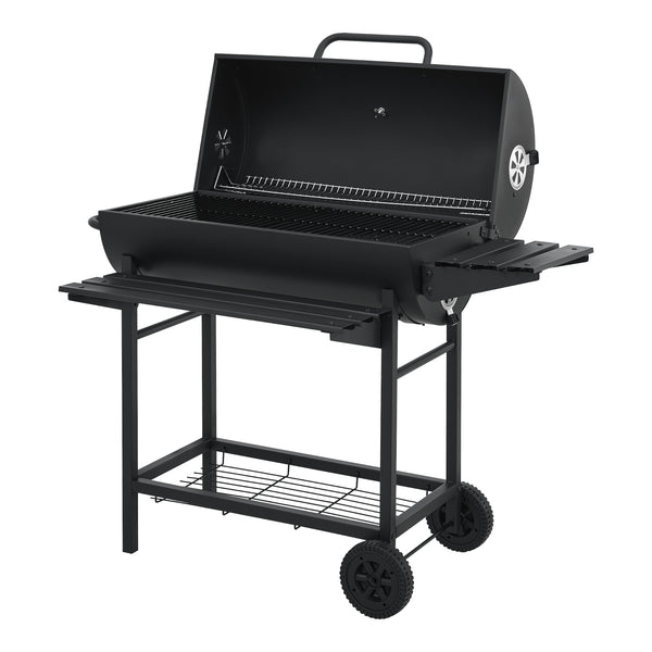 Grillwagen Armento 95x108x61cm Schwarz [casa.pro]