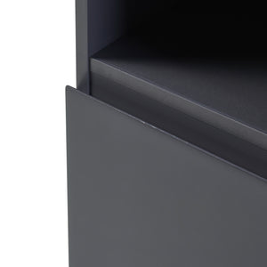 Hochschrank Overath 160x30x30cm Grau [en.casa]