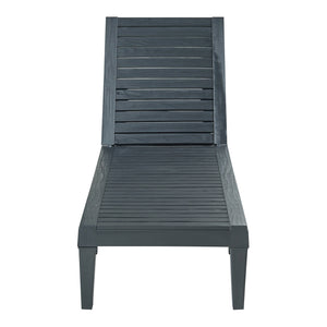 Sonnenliege Ateleta 172x58 cm Schwarz [casa.pro]