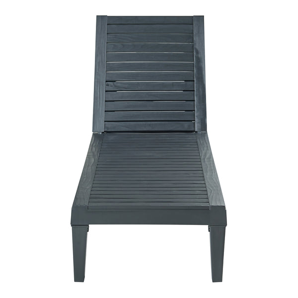 Sonnenliege Ateleta 172x58 cm Schwarz [casa.pro]