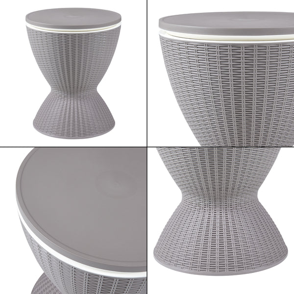 Kühltisch Atessa 58x48,5cm Hellbraun [casa.pro]