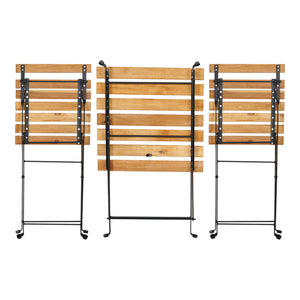 Bistroset Bovino 3-tlg. Akazienholz [casa.pro]