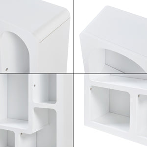 Standregal Vågå 80x60x24 cm Weiß [en.casa]