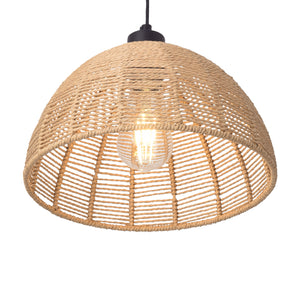 Hängeleuchte Romsey Metall+Rattan [lux.pro]