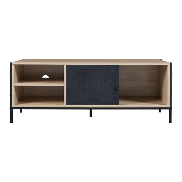 TV Schrank Tysnes 120x40x45 cm Eichenoptik/Schwarz [en.casa]