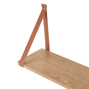 Wandregalset Utsira 48/60 x 20 x 30 cm 2-tlg. Eicheoptik/Braun [en.casa]