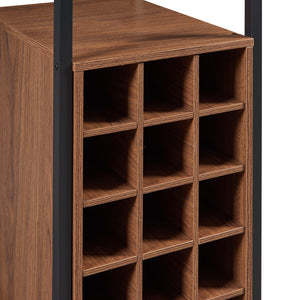 Bartisch Trøndelag 120x40x105 cm mit Weinregal für 15 Flaschen [en.casa]