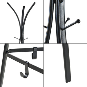 Garderobenständer Vevelstad 181x52,5x52,5 cm Stahl [en.casa]