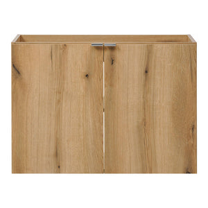 Waschtisch Skelbolu 80x57x39 cm mit LED-Spiegel Eicheoptik [en.casa]