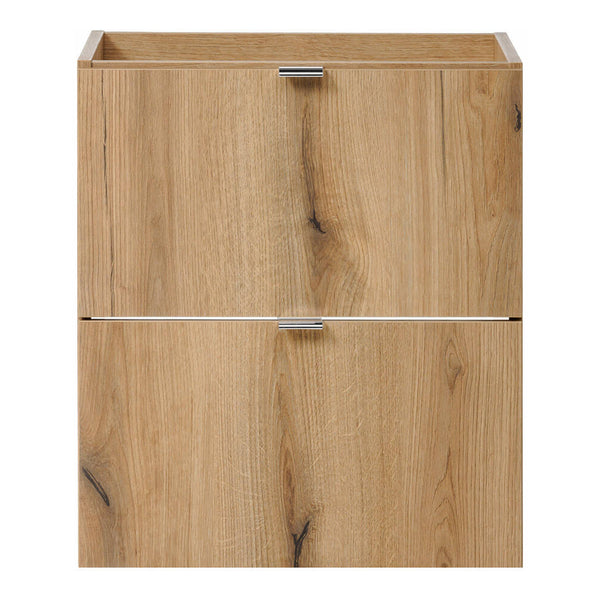 Waschtisch Skelbolu 50x57x39 cm LED-Spiegel Eicheoptik [en.casa]