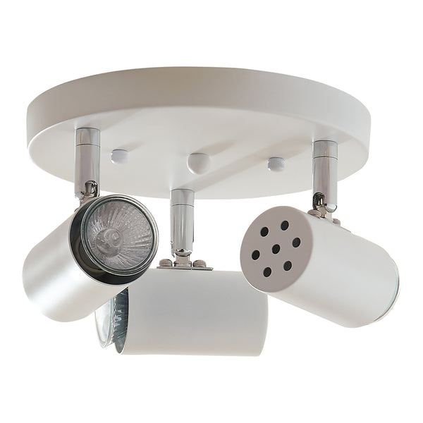 Deckenleuchte Bathgate 3 x GU10 Weiß [lux.pro]