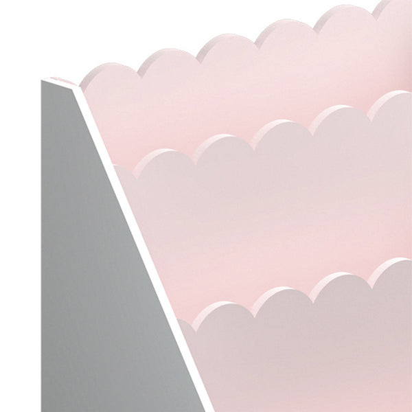 Kinderregal Vestnes 48x61x30 cm Cotton Candy/Weiß [en.casa]