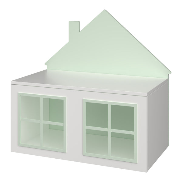 Spielzeugkiste Vipsali 56x60x33 cm Mintgrün/Weiß [en.casa]