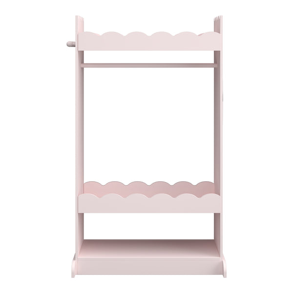 Kindergarderobe Vestnes mit Spiegel 115x63x38 cm Cotton Candy [en.casa]